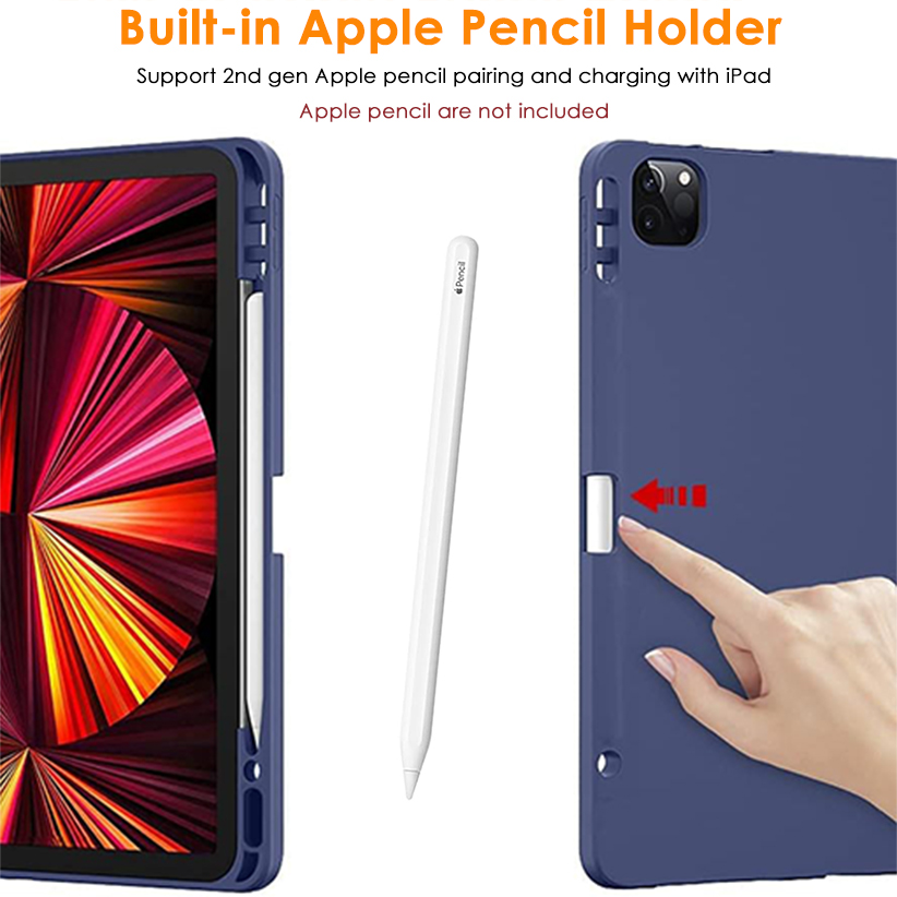 Best case for an iPad  Air 13 M2 2024,Tri-fold PU Leather front cover with TPU Bumper Case 